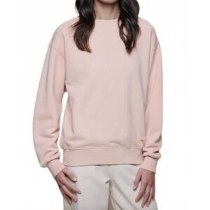 NEW MERZ B. SCHWANEN relaxed cotton soft fleece sweatshirt in melba